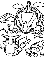 coloriage pokemon pikachu s enfuie